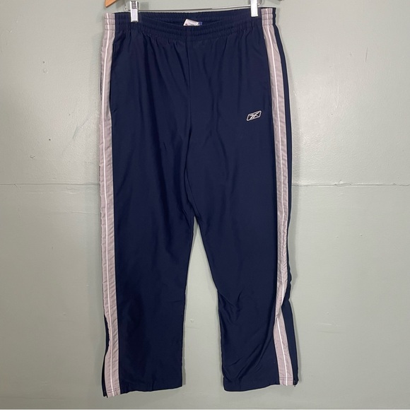 Vintage Reebok Track Suit Two Piece Navy Blue White Men Size Medium 2 Piece - Picture 7 of 13